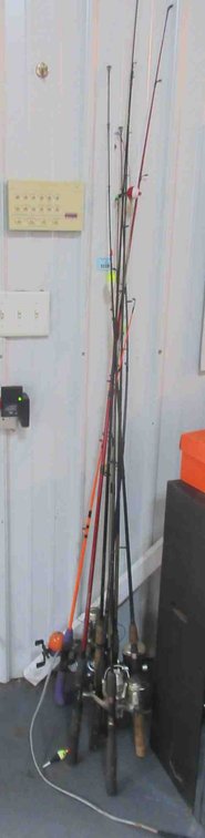 Group of rods and reels