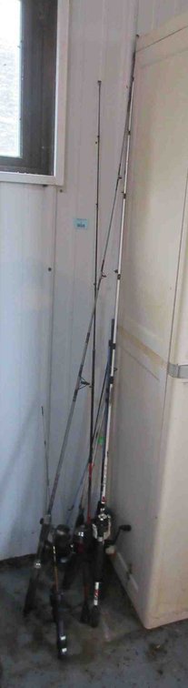 Group of rods and reels