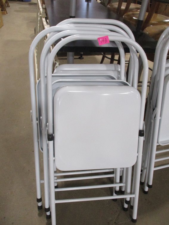 (5) Metal Yoga chairs