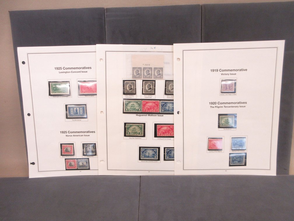 (3) Pages 1919 to 1925 Commemorative postage stamps