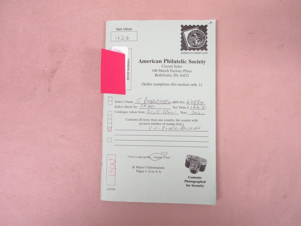 American Philatelic Society Circuit Sales book