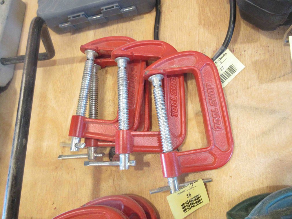 (4) Tool Shop c-clamps