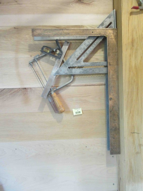 Group of tools on wall