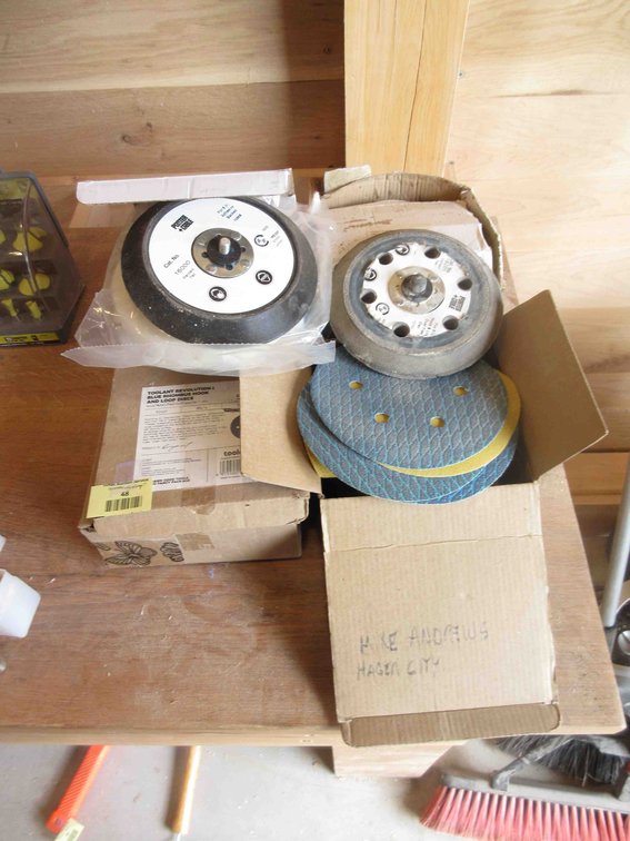 Group of sanding pads
