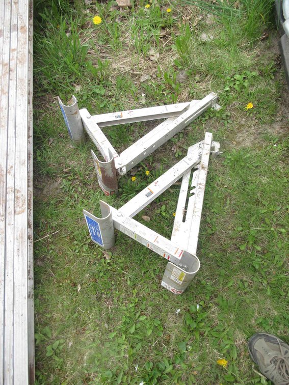 Pair of Werner aluminum ladder jacks