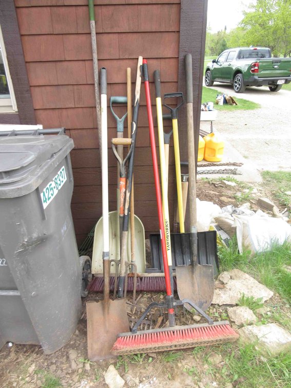 Group of yard tools
