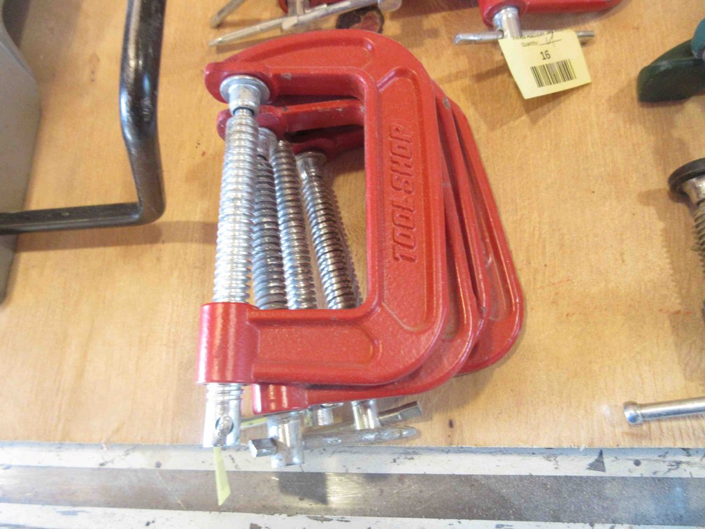 (4) Tool Shop c-clamps