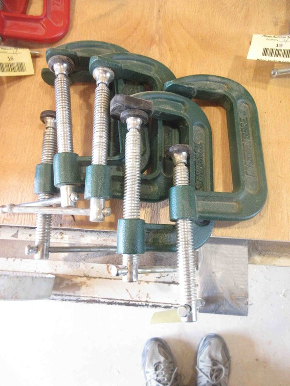(5) Master Force c-clamps