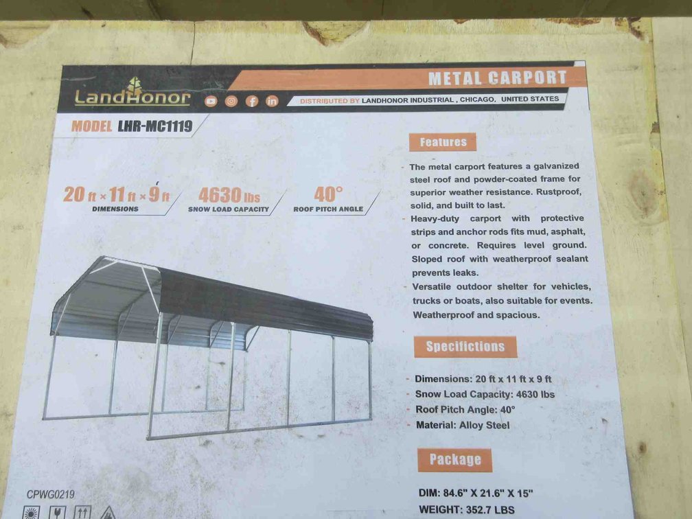 Land Honor metal carport