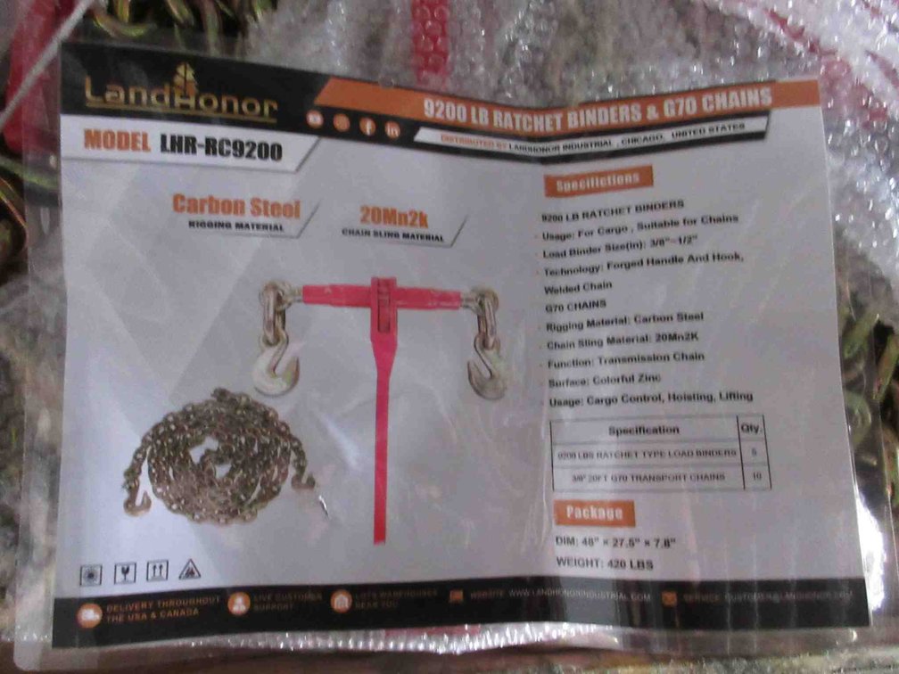 (2) Chains (1) Binder