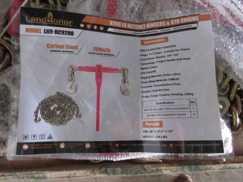 (2) Chains (1) Binder