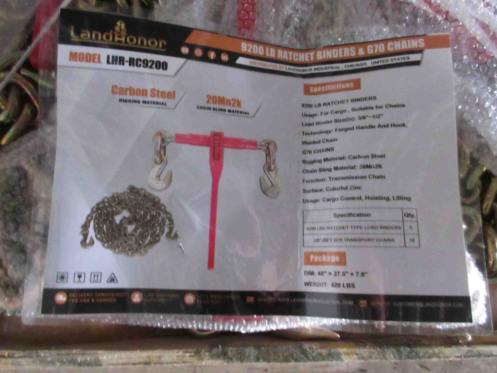 (2) Chains (1) Binder