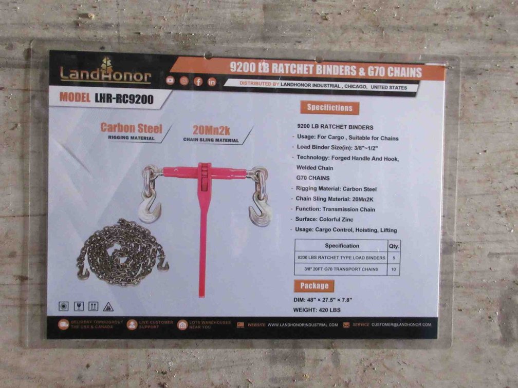 (2) Chains (1) Binder