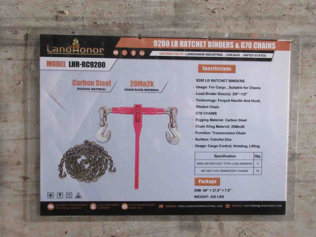 (2) Chains (1) Binder