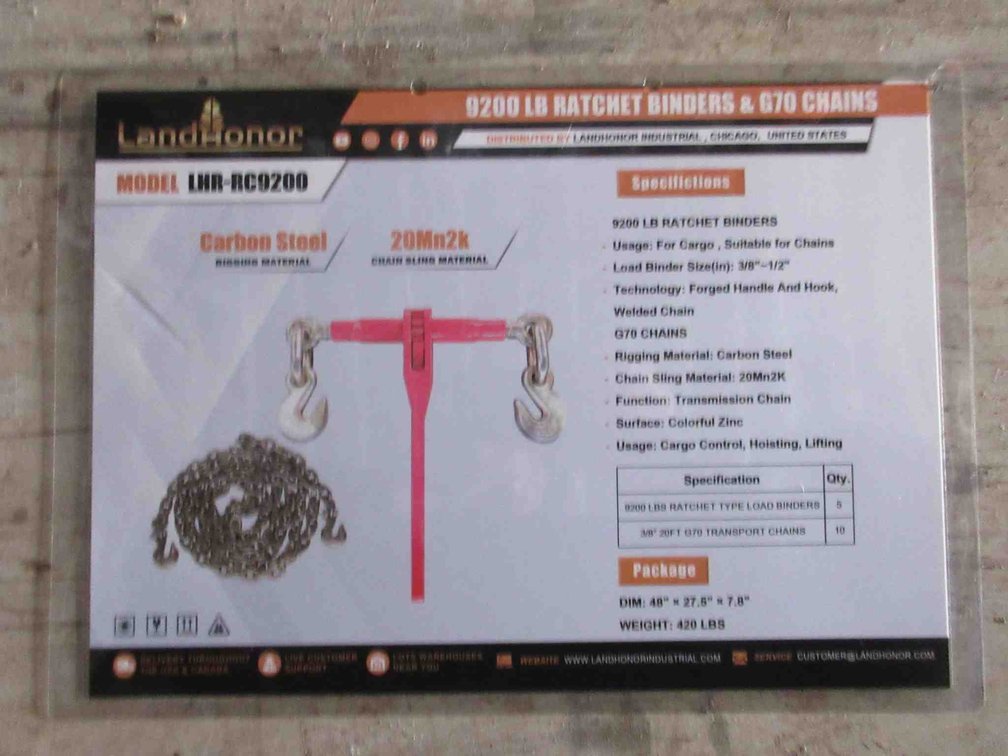 (2) Chains (1) Binder