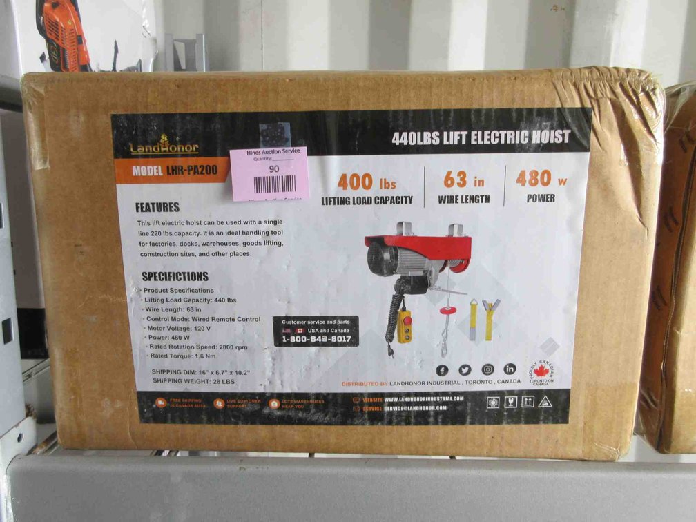Land Honor 440 lb., Lift Electric Hoist