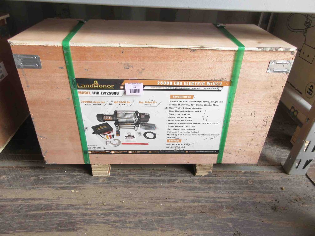 Land Honor 25000 lb. electric winch