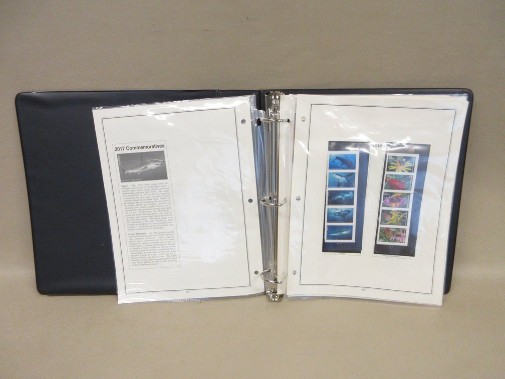 3-Ring binder of United States Postage stamps