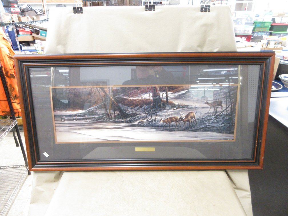 Framed Terry Redlin "Winter" print