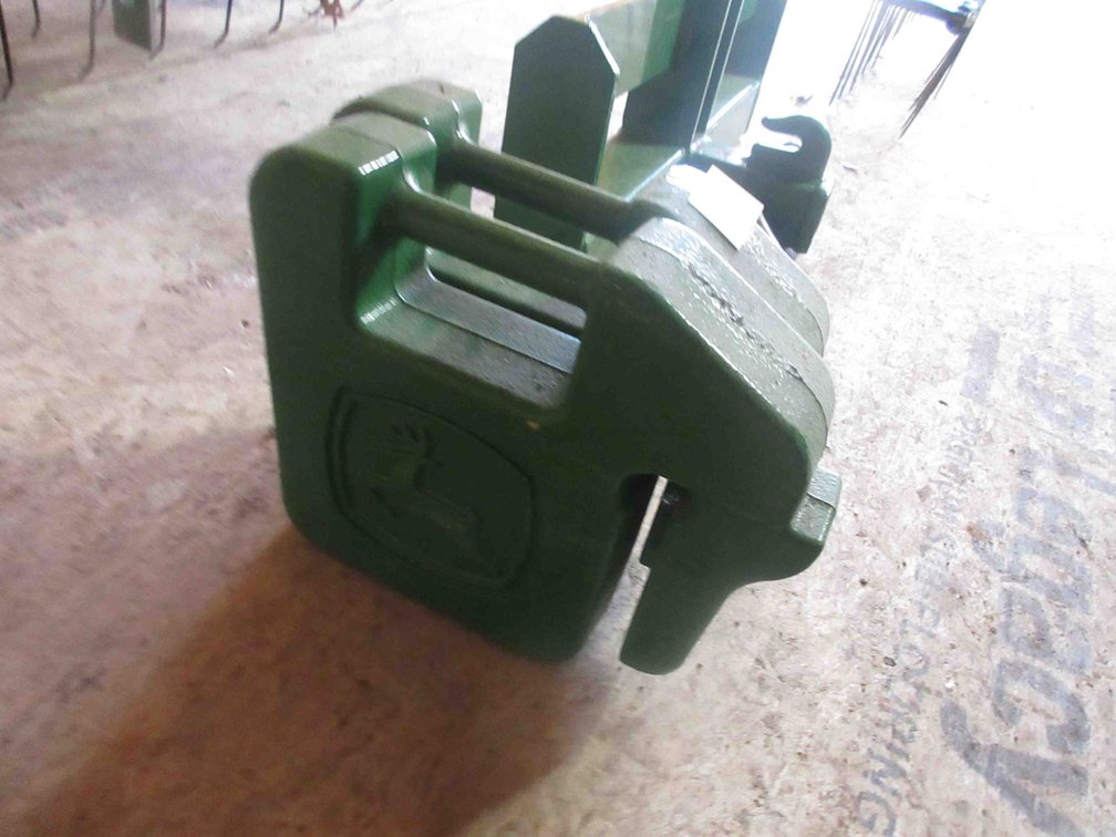 (2) John Deere suitcase weights