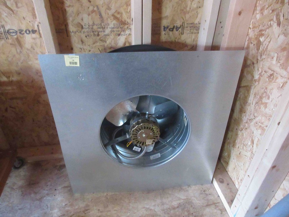 Electric roof vent fan