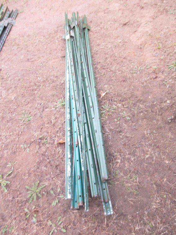 (10) Steel fence posts