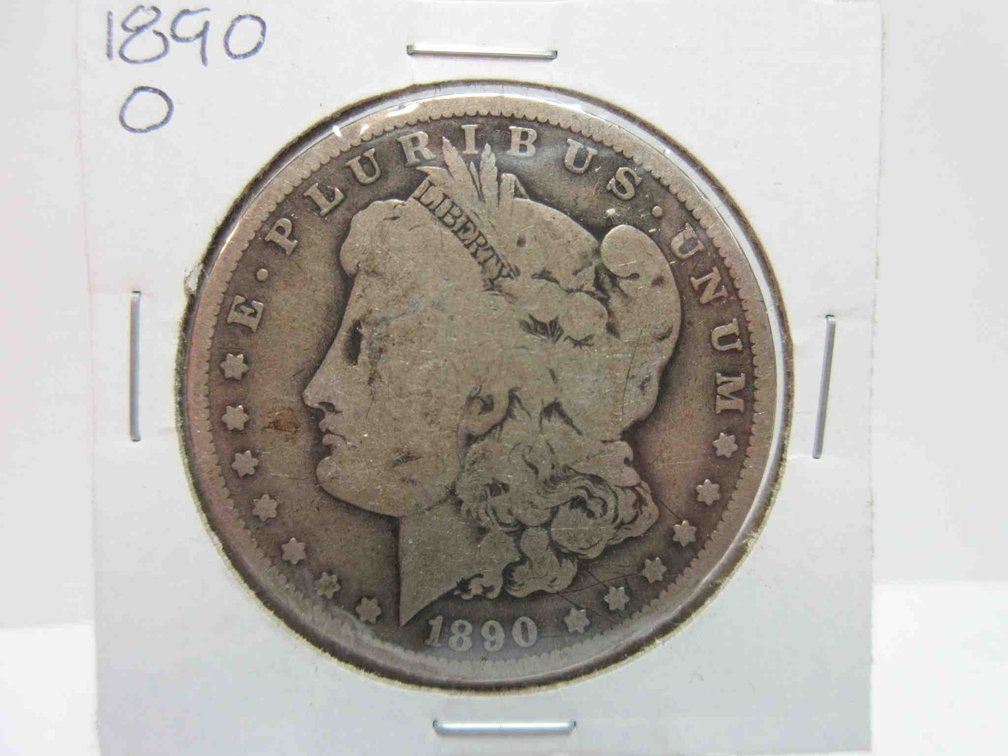 1890-O Morgan dollar