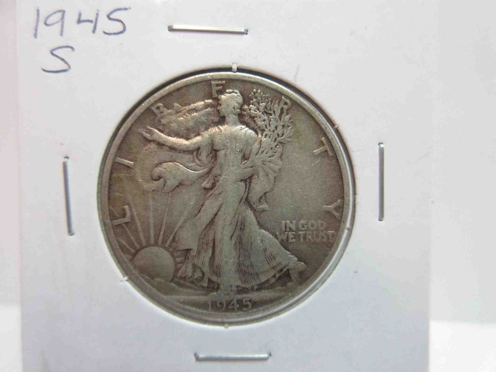 1945-S Walking Liberty half dollar