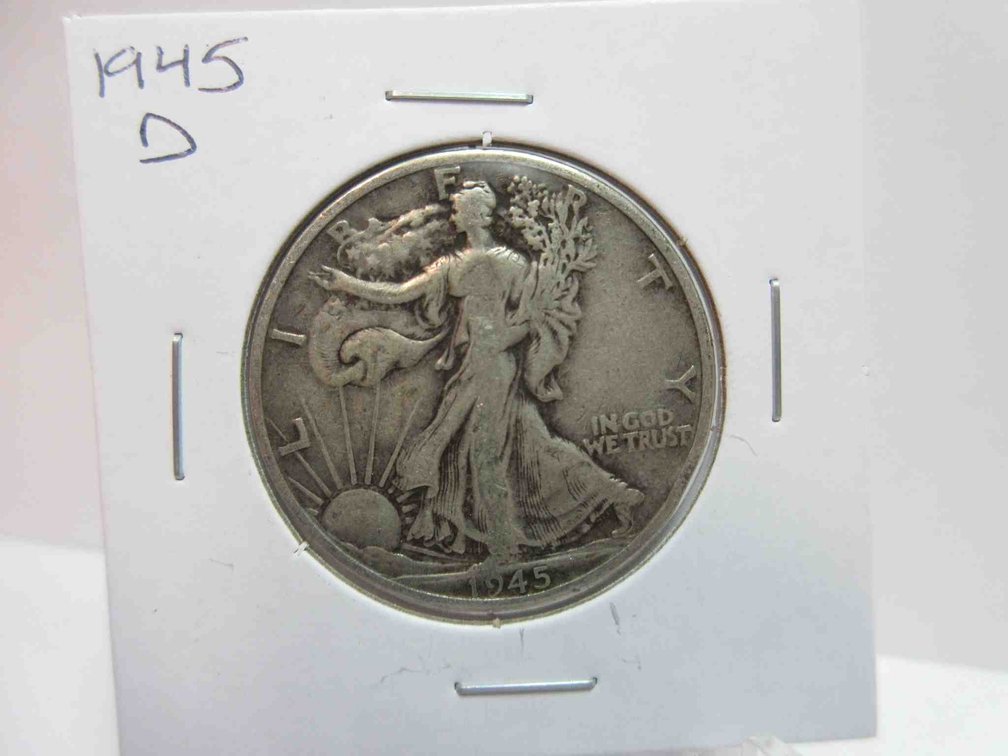 1945-D Walking Liberty half dollar