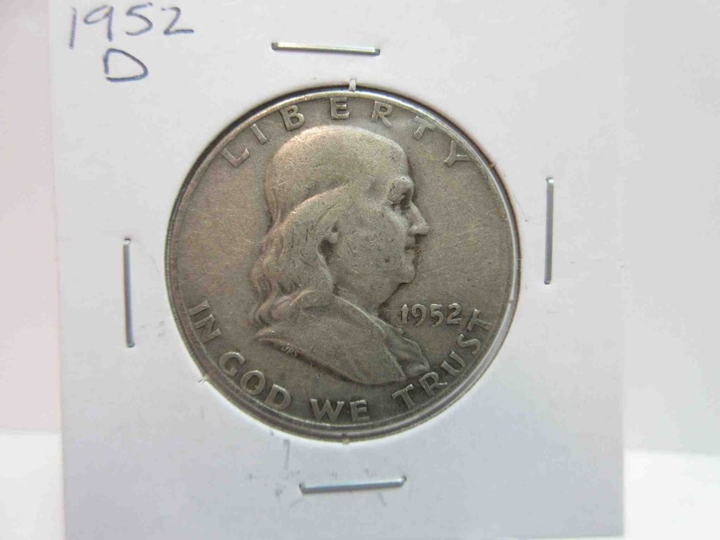 1952-D Franklin half dollar
