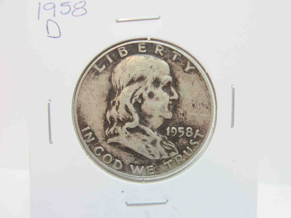 1958-D Franklin half dollar