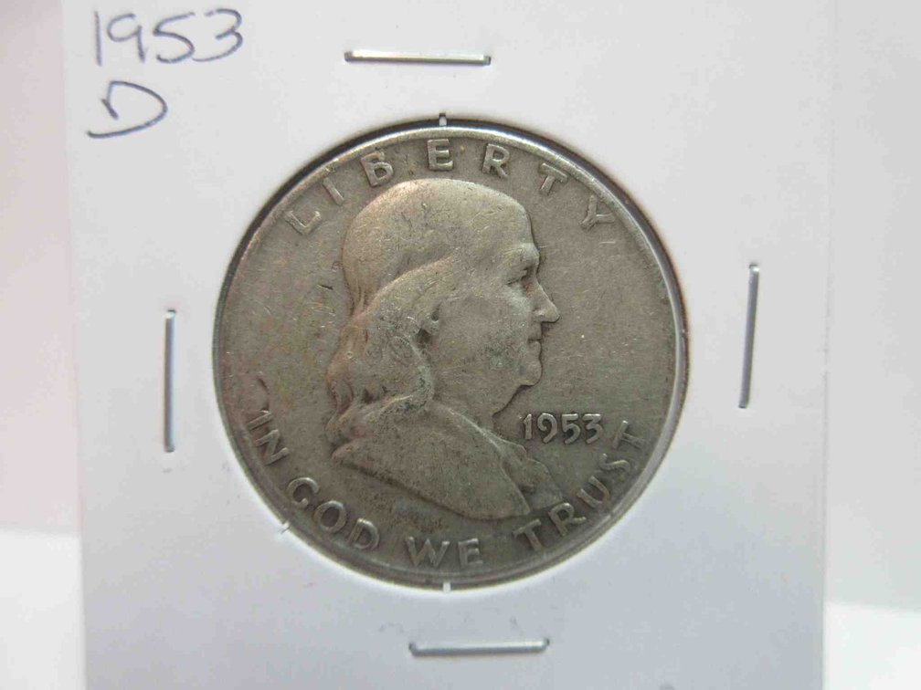 1953-D Franklin half dollar