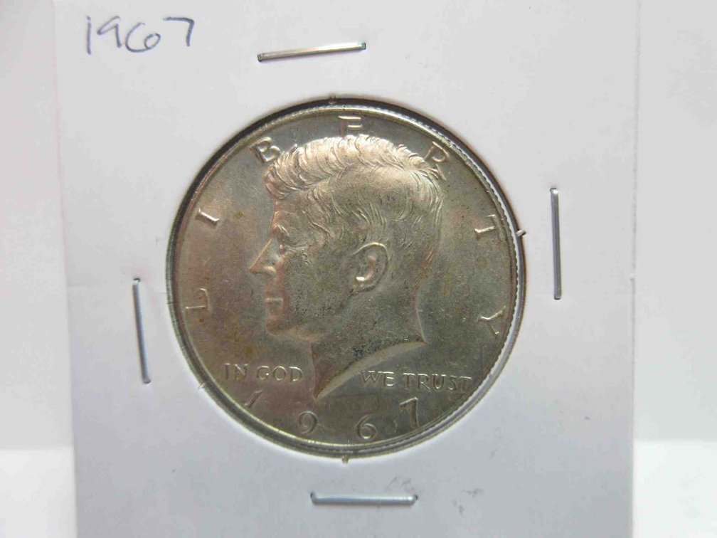 1967 Kennedy half dollar