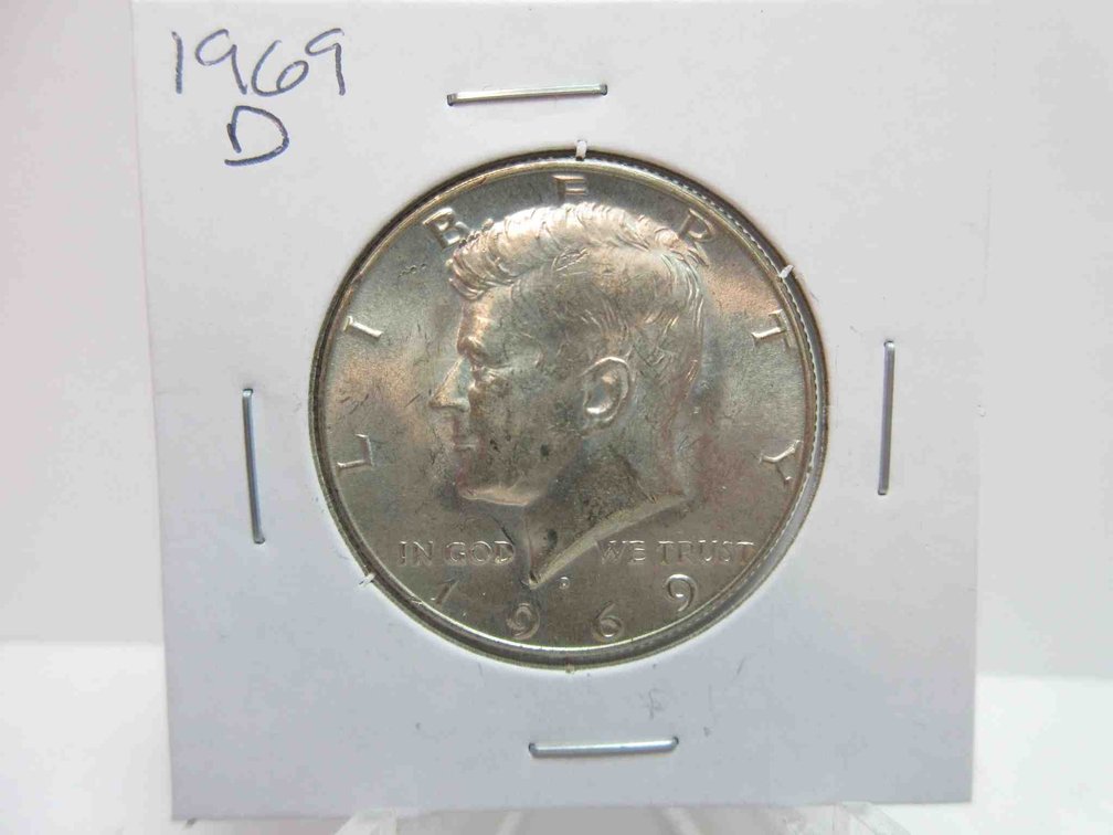 1969-D Kennedy half dollar