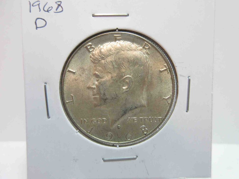 1968-D Kennedy half dollar