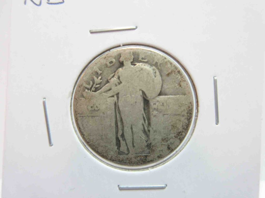 Worn date Standing Liberty quarter