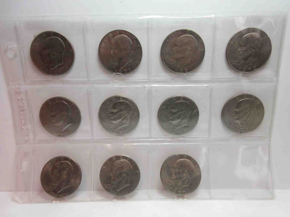 (11) Eisenhower dollars