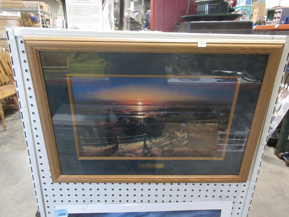 Terry Redlin matted and framed print