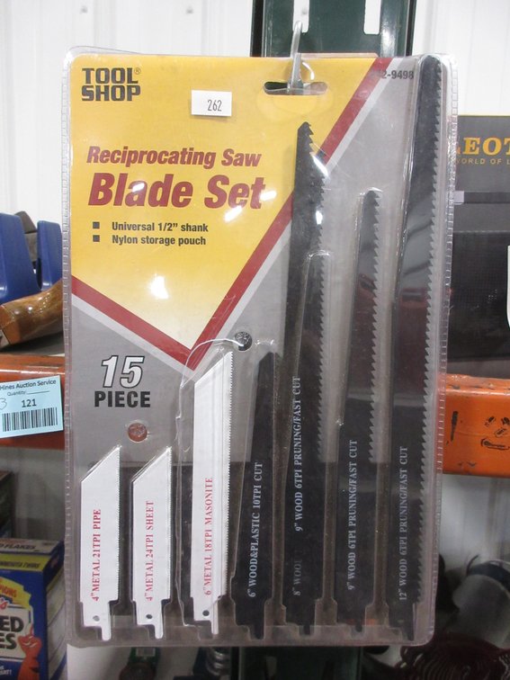 Tool Shop reciprocating saw blade sat