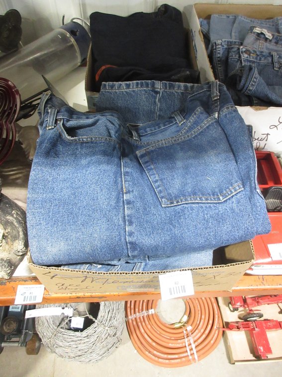 Box of jean pants