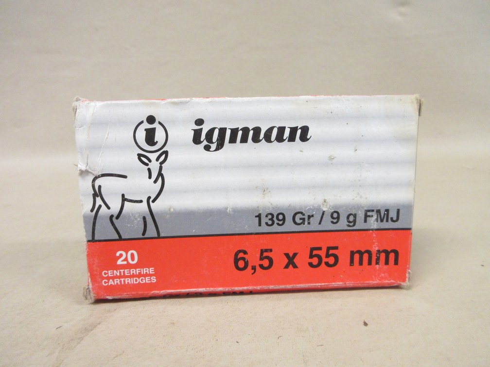 Igman 6,5 x 55 mm ammunition