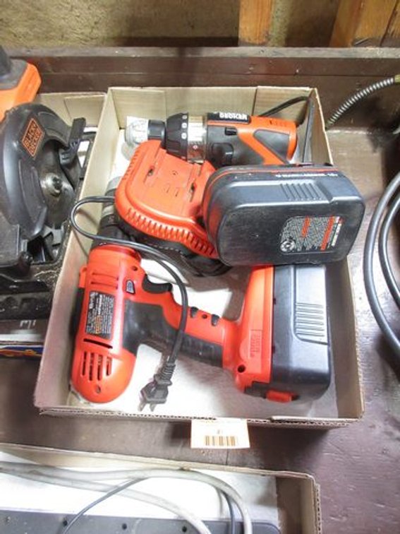 (2) Black & Decker 18V 3/8" drills
