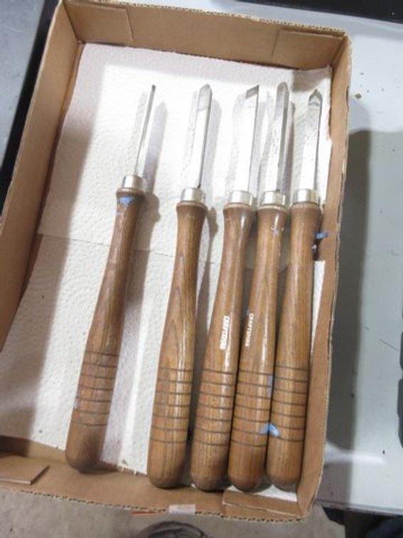 (5) Craftsman lathe tools