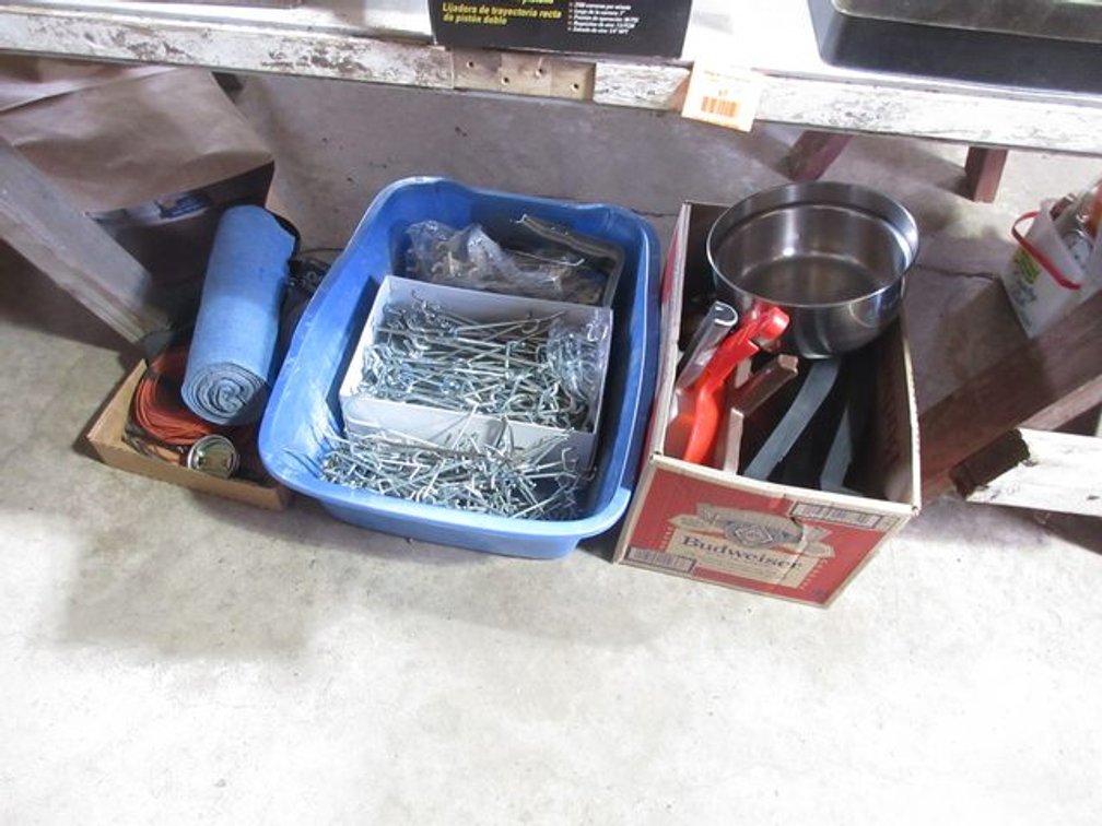 Steel door bench and group underneath