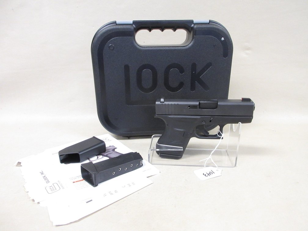 Glock model 43 9x19mm semi auto pistol (subject to transfer fee)