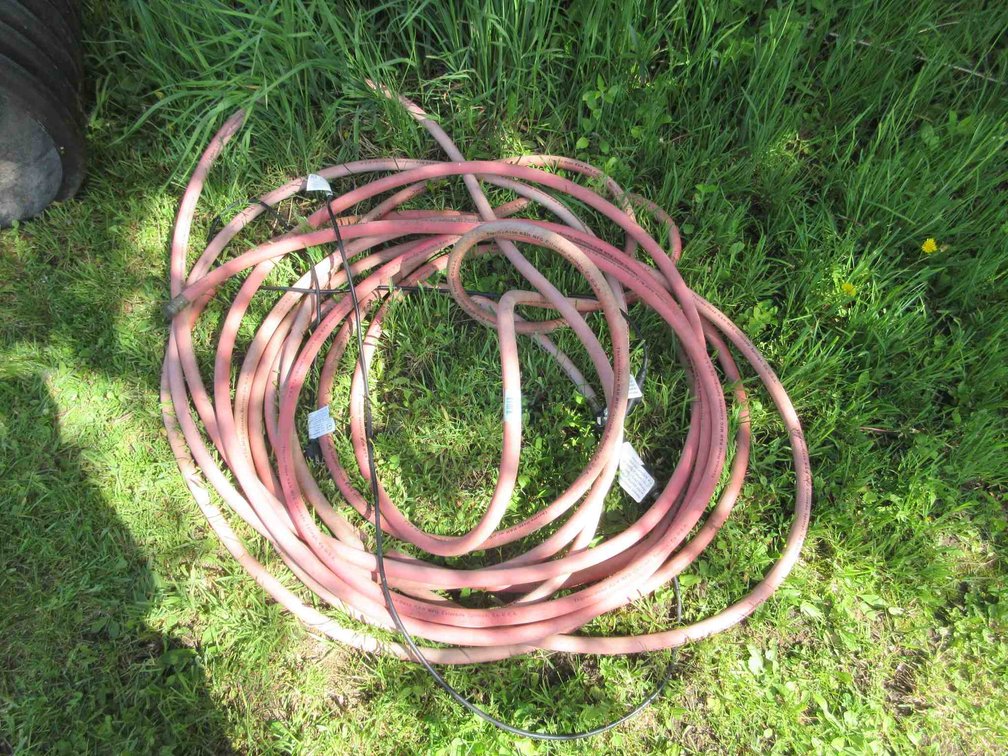 Group of heavy duty rubber hose