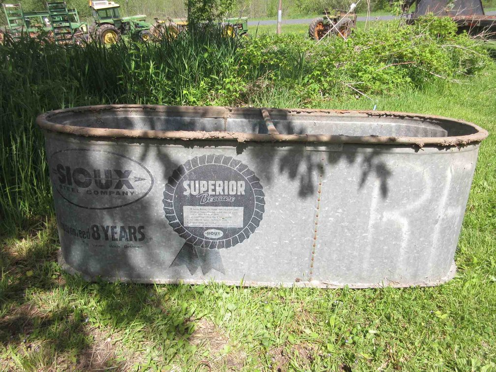 Sioux galvanized stock tank