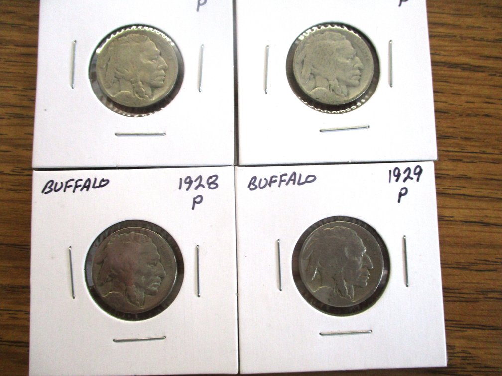 (4) Buffalo nickels