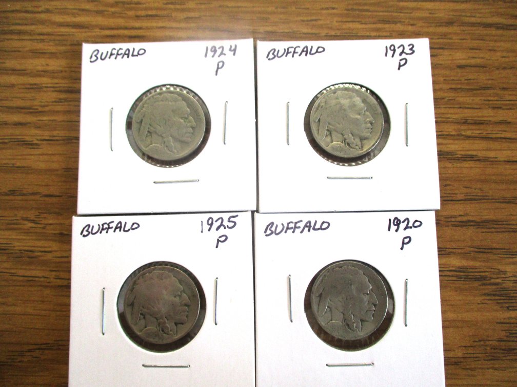 (4) Buffalo nickels