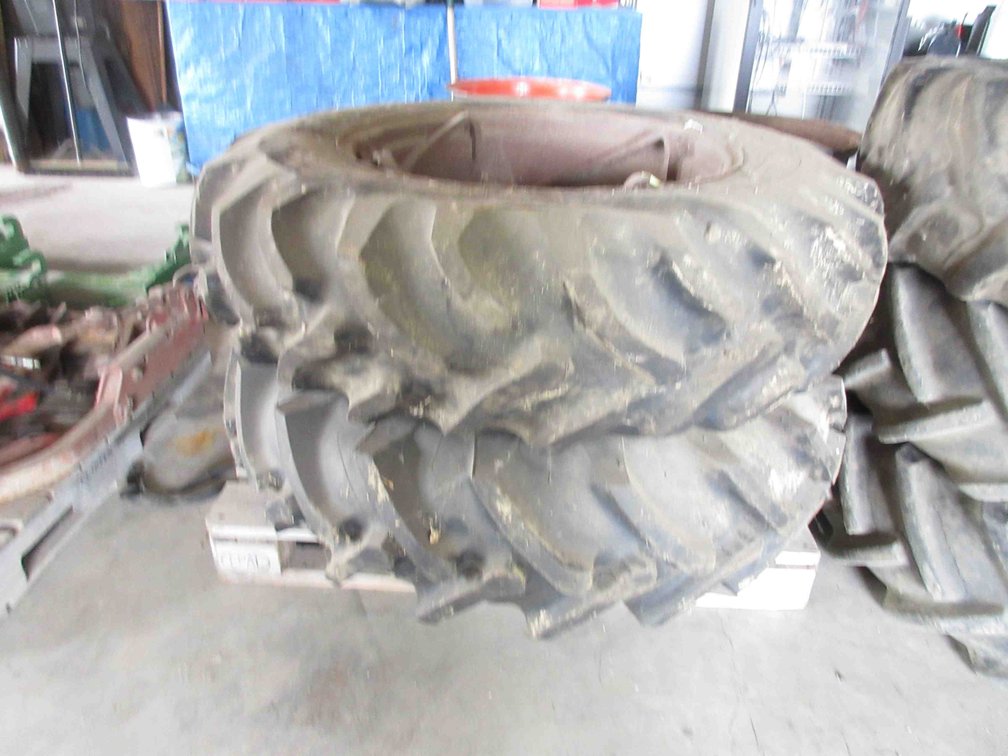 (2) Tractor tires on rims